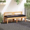 vidaXL Pallet Floor Cushion Cotton 120x40x7 cm Anthracite