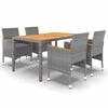 vidaXL Garden Dining Set | Grey