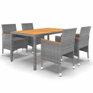 vidaXL Garden Dining Set | Grey