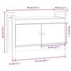 vidaXL Hall Bench 80x40x60 cm Solid Wood Pine