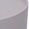 vidaXL Side Table with Serving Tray Round 39.5x44.5 cm Grey