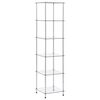 vidaXL 6-Tier Shelf Transparent 40x40x160 cm Tempered Glass
