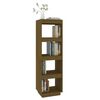 vidaXL Book Cabinet/Room Divider Honey Brown 40x35x135 cm Solid Pinewood