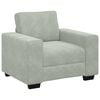 vidaXL Sofa Chair Light Grey 60 cm Velvet