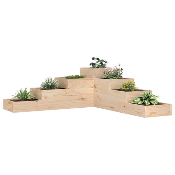 vidaXL Garden Planter 4-Tier 106x104.5x36 cm Solid Wood Pine