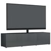 vidaXL TV Cabinet High Gloss Grey 120x34x30 cm Engineered Wood