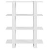 vidaXL Book Cabinet/Room Divider White 100x30x123.5 cm