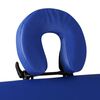 vidaXL Blue Foldable Massage Table 2 Zones with Aluminium Frame