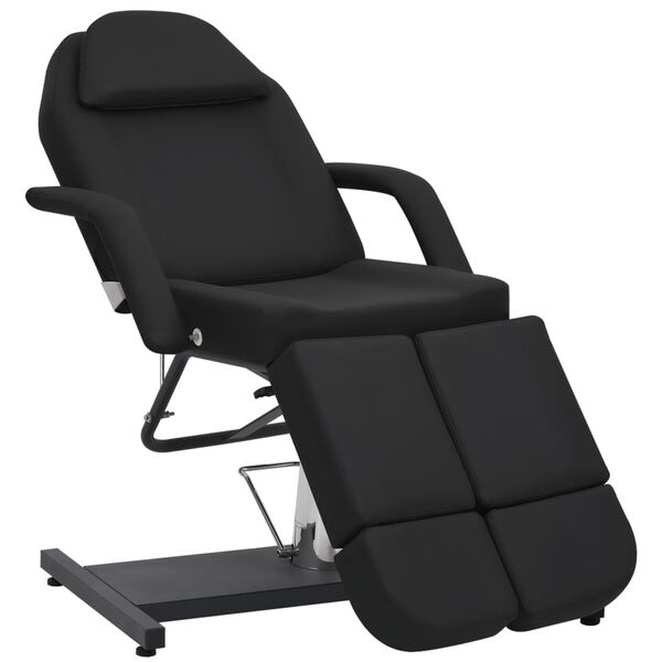 vidaXL Beauty Treatment Chair Faux Leather Black 180x62x78 cm