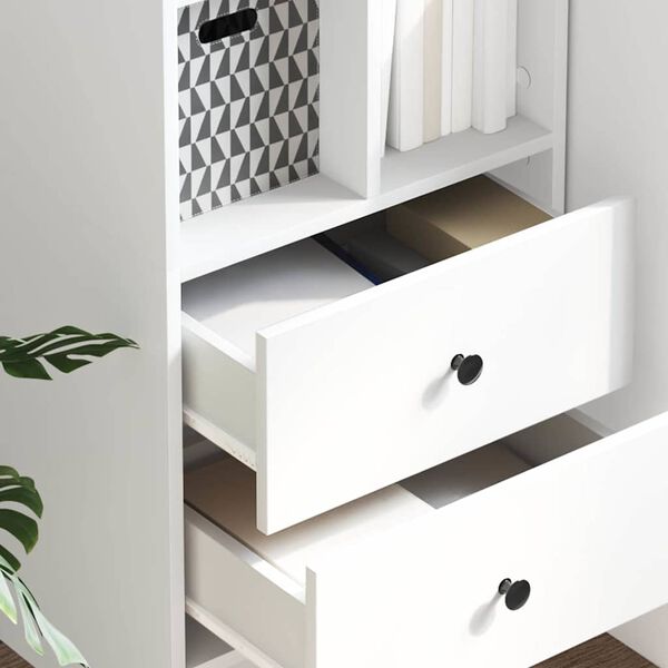 vidaXL Highboard with Drawer White 45.5 x 34 x 127 cm Engineered wood