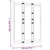 vidaXL Folding 3-Panel Room Divider 120 cm Bamboo and Canvas