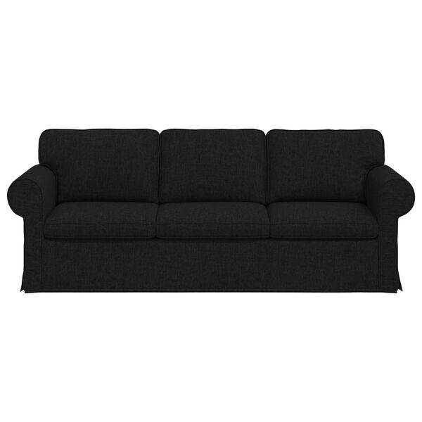 vidaXL Sofa 180cm Black Metal