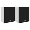 vidaXL Hanging Cabinet Lyons 2 pcs Black 50x31x60 cm Engineered Wood