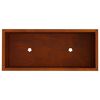 vidaXL Raised Garden Planter Rusty 60 x 26 x 45 cm Weathering Steel