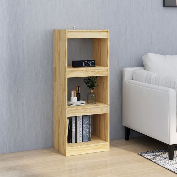 vidaXL Book Cabinet/Room Divider 40x30x103.5 cm Solid Pinewood