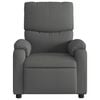 vidaXL Recliner Chair Dark Grey Fabric