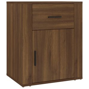 vidaXL Bedside Cabinet | Brown oak | Engineered wood | Medium | Bedside Cabinet