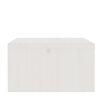 vidaXL Monitor Stand White 100x27x15 cm Solid Wood Pine