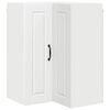 vidaXL Wall Corner Cabinet PORTO White 57 x 57 x 80 cm Engineered Wood