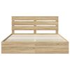 vidaXL Bed Frame with Drawer Sonoma Oak 180 x 200 cm Engineer Wood