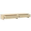 vidaXL Monitor Stand with Drawers Sonoma Oak 100x27x15 cm Engineered Wood
