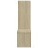 vidaXL Wall Shelf 2 pcs Sonoma Oak 50x15x50 cm Engineered Wood