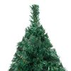 vidaXL Artificial Pre-lit Christmas Tree with Thick Branches Green 210 cm