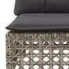vidaXL 10 Piece Garden Sofa Set with Cushions Grey Poly Rattan