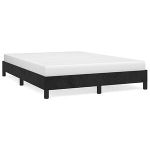 vidaXL Bed Frame without Mattress Black 152x203 cm Queen Velvet