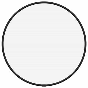 vidaXL Wall Mirror Black &Oslash; 30 cm Round