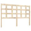 vidaXL Bed Headboard | Natural wood | Solid pine wood | Fits standard beds