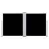 vidaXL Retractable Side Awning Black 120x600 cm