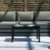 vidaXL Garden Table Black 82.5x50.5x45 cm Solid Wood Pine