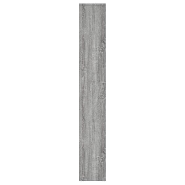 vidaXL Book Cabinet Grey Sonoma 67x24x161 cm Engineered Wood