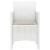 vidaXL Garden Chair 2 pcs White 53 x 49 x 85 cm Polypropylene