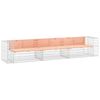vidaXL Garden Bench | Wooden | Solid Douglas Fir wood, Galvanised Steel | Large