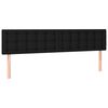 vidaXL LED Headboard Black 160 cm Fabric