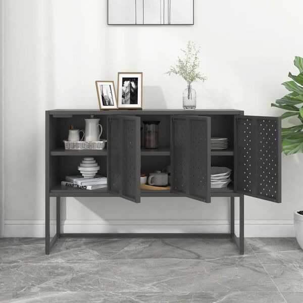 vidaXL Sideboard Anthracite 105x35x75 cm Steel