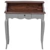 vidaXL Writing Desk Solid Mahogany Wood 80x40x92 cm