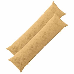 vidaXL Throw Pillow 2 pcs HEERLEN Taupe 40 x 145 cm Flannel
