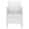 vidaXL Garden Chair 4 pcs White 53 x 49 x 85 cm Polypropylene