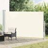 vidaXL Patio Retractable Side Awning 180x300 cm Cream