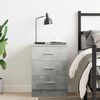 vidaXL Bedside Cabinet Concrete Grey 38x35x56 cm Engineered Wood