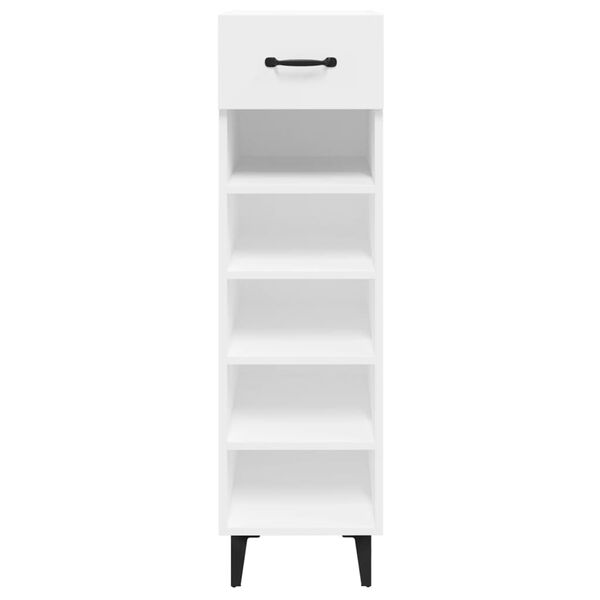 vidaXL Shoe Cabinet White 30x35x105 cm Engineered Wood