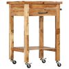 vidaXL Kitchen Trolley 58x58x89 cm Solid Wood Acacia