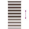 vidaXL Zebra blind 80.9x150 cm Fabric Width 76.7 cm coffee