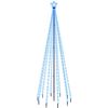 vidaXL Christmas Tree with Spike Blue 310 LEDs 300 cm
