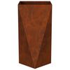 vidaXL Planter 2 pcs Rusty 40 x 40 x 75 cm Weathering Steel