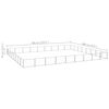 vidaXL Dog Kennel Silver 72 m² Steel