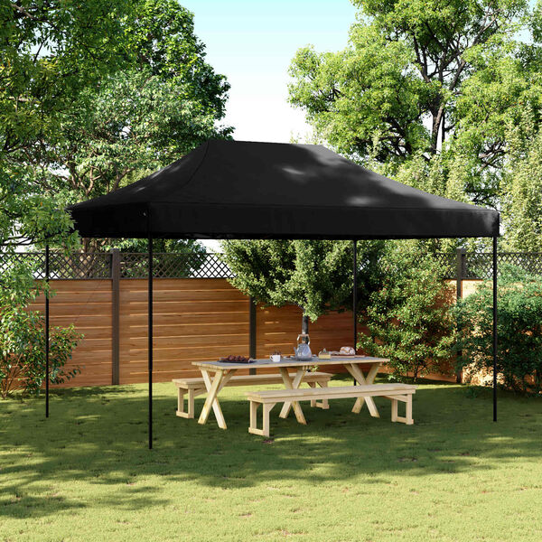vidaXL Foldable Party Tent Pop-Up Black 440x292x315 cm